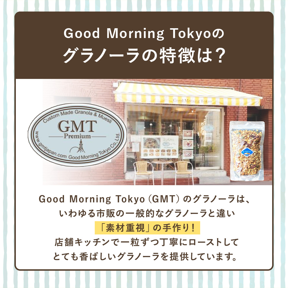 Good Morning Tokyo(GMT)のグラノーラの特徴は?